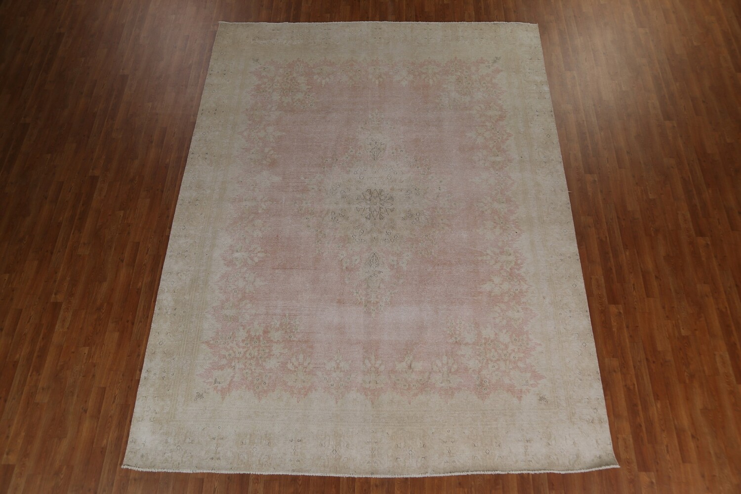 Floral Antique Kerman Persian Area Rug 9x12