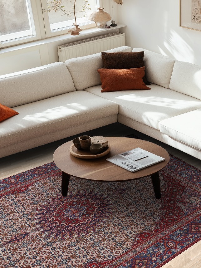 Geometric Handmade Mood Persian Area Rug 6x10