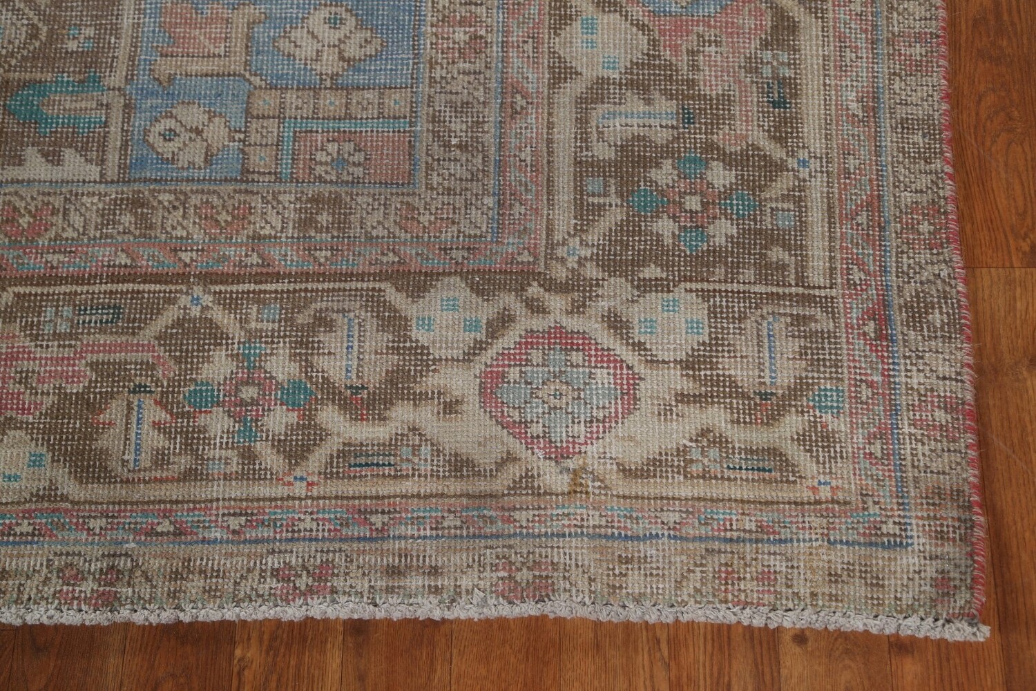 Antique Vegetable Dye Heriz Persian Area Rug 9x12