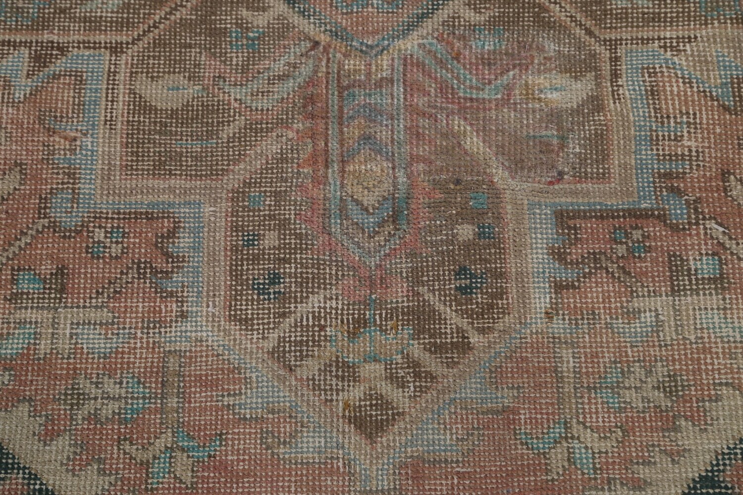 Antique Vegetable Dye Heriz Persian Area Rug 9x12