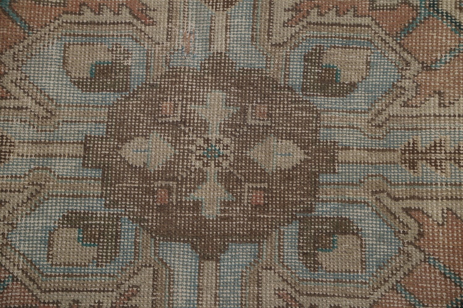 Antique Vegetable Dye Heriz Persian Area Rug 9x12