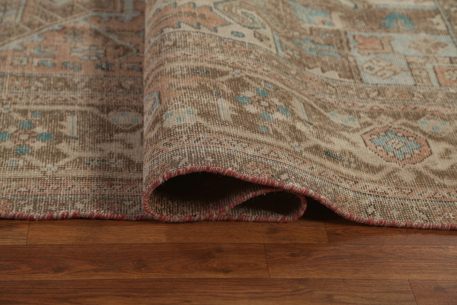 Antique Vegetable Dye Heriz Persian Area Rug 9x12