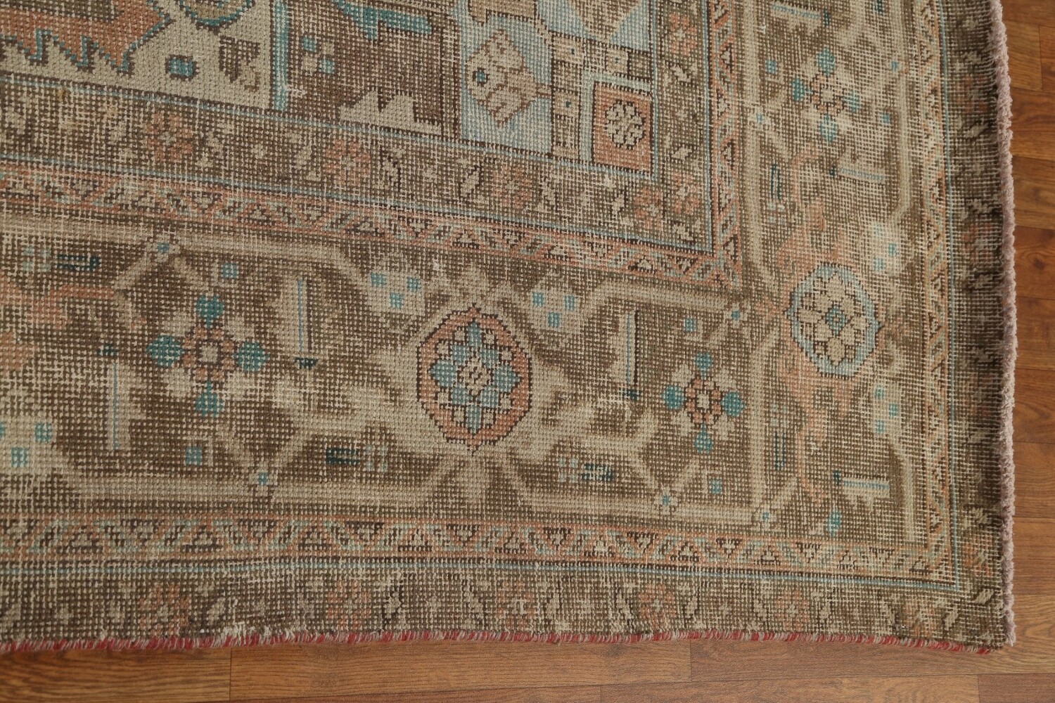 Antique Vegetable Dye Heriz Persian Area Rug 9x12