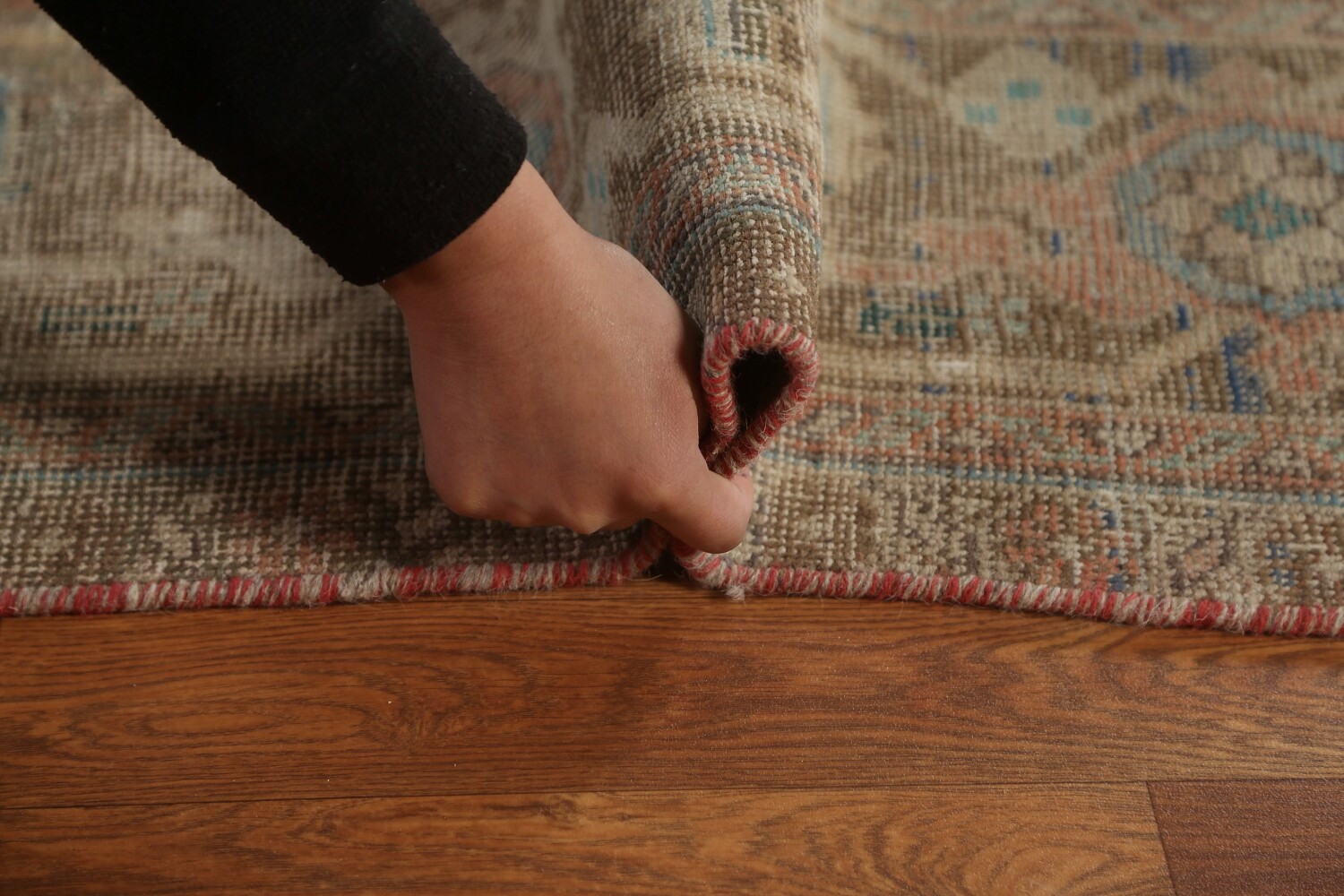 Antique Vegetable Dye Heriz Persian Area Rug 9x12