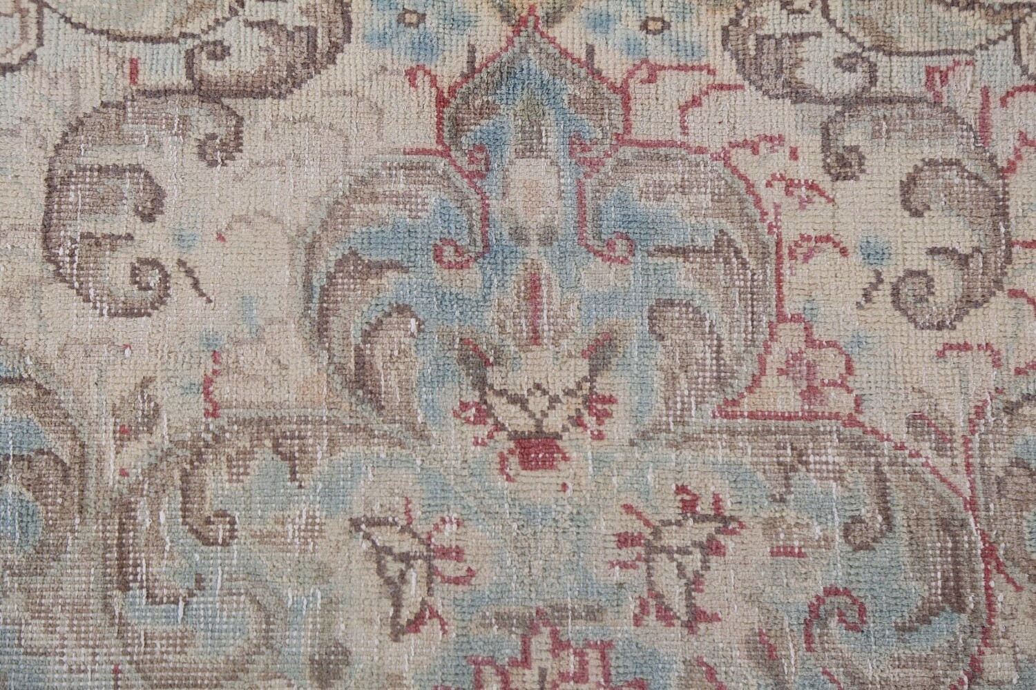 Antique Geometric Kerman Persian Area Rug 10x13