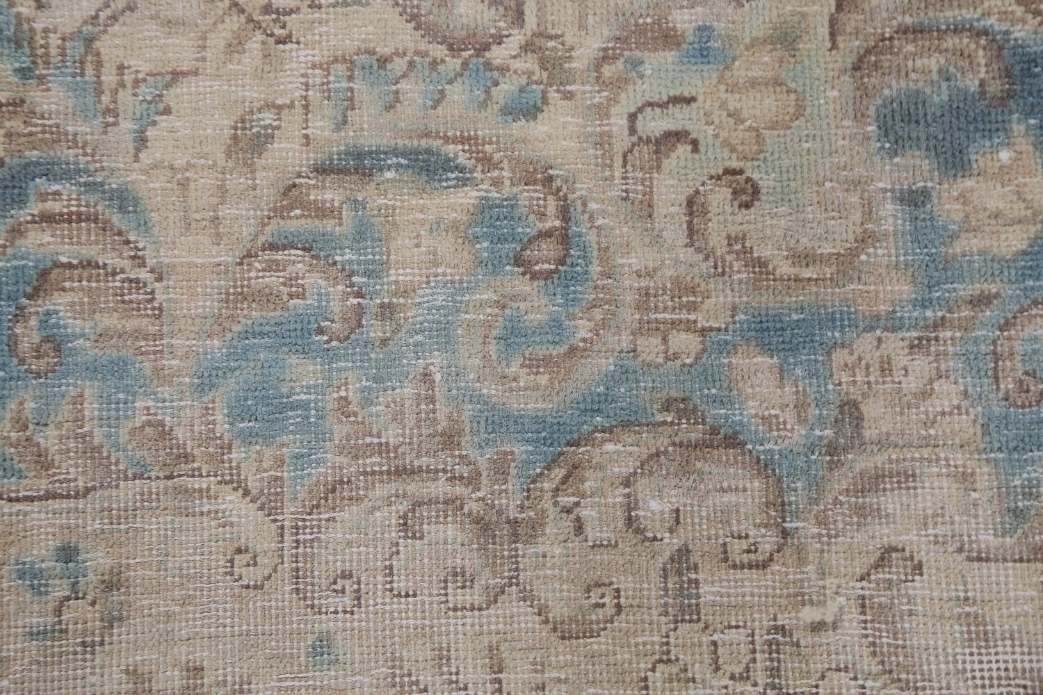 Antique Geometric Kerman Persian Area Rug 10x13