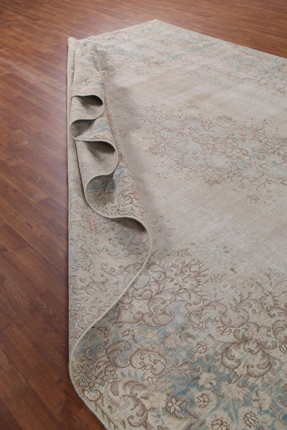 Antique Geometric Kerman Persian Area Rug 10x13