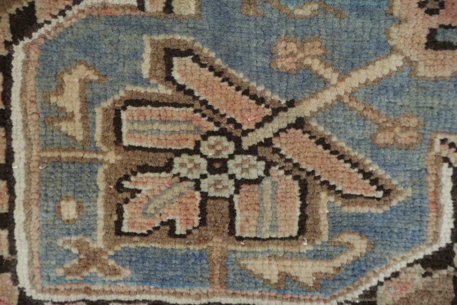 Vintage Geometric Heriz Persian Area Rug 8x11