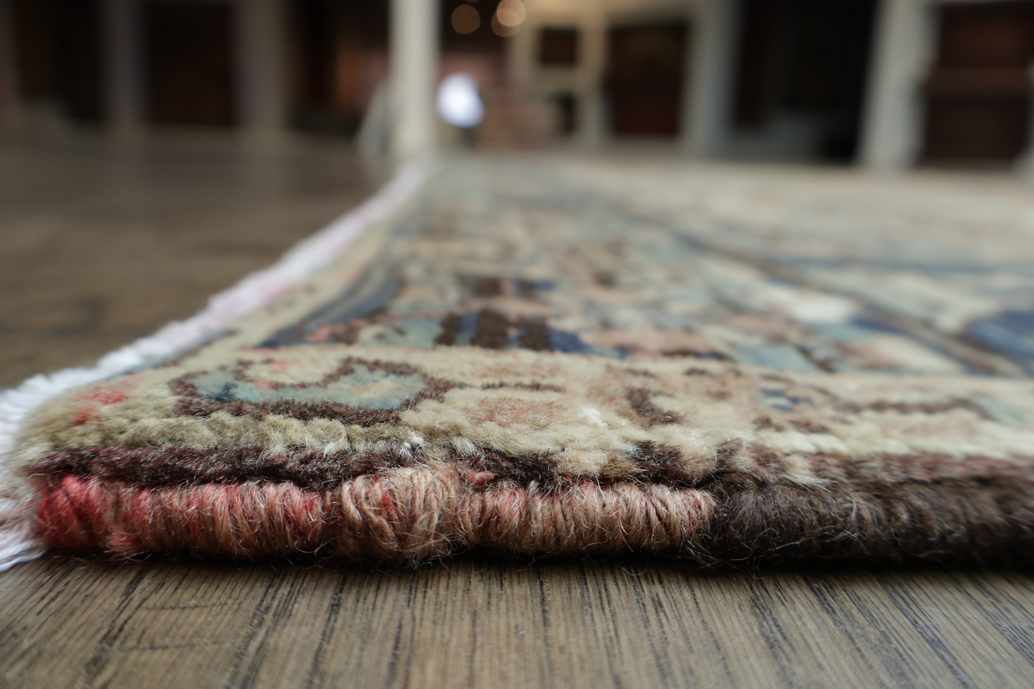 Vintage Geometric Heriz Persian Area Rug 8x11