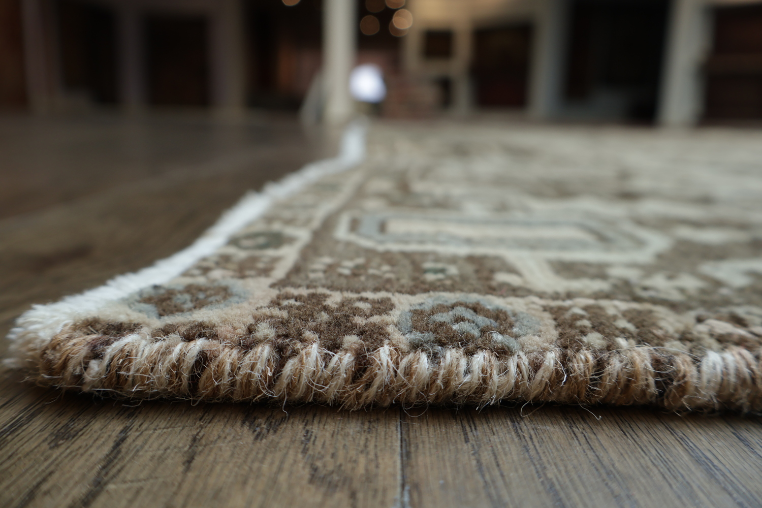 Vintage Muted Color Vintage Heriz Persian Area Rug 8x11