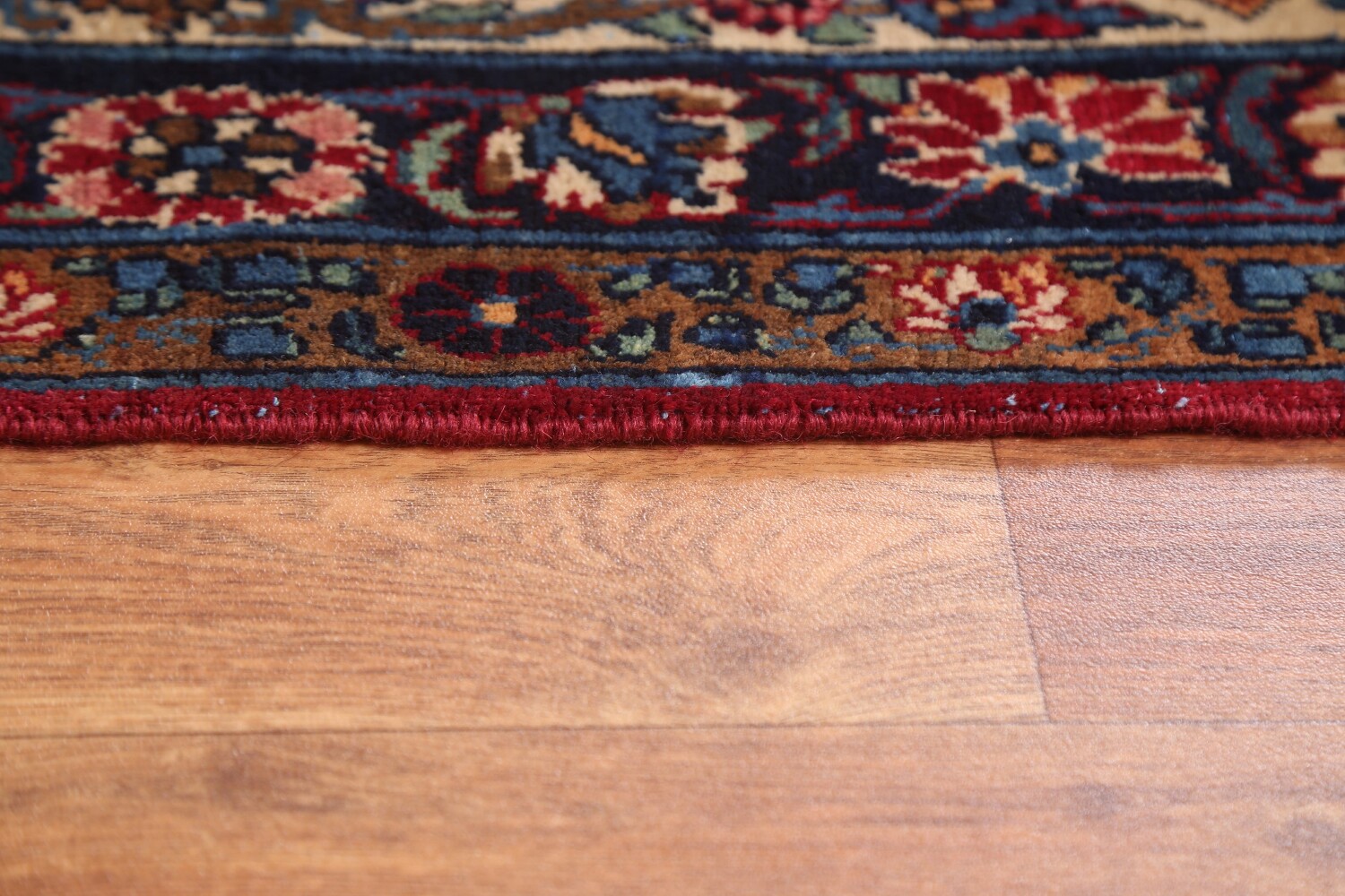 Pre-1900 Antique Vegetable Dye Yazd Large Persian Rug 11x16