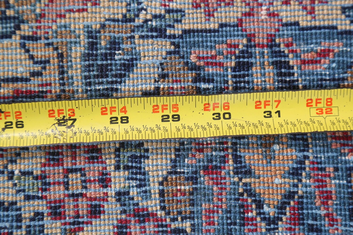 Pre-1900 Antique Vegetable Dye Yazd Large Persian Rug 11x16