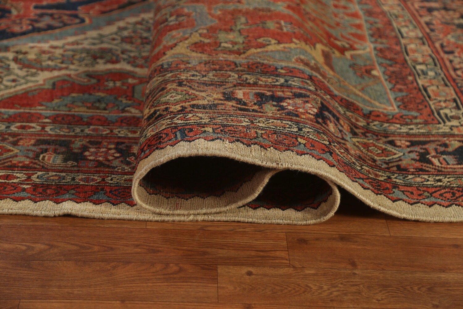 Pre-1900 Antique Vegetable Dye Bidjar Halvaei Persian Rug 8x11