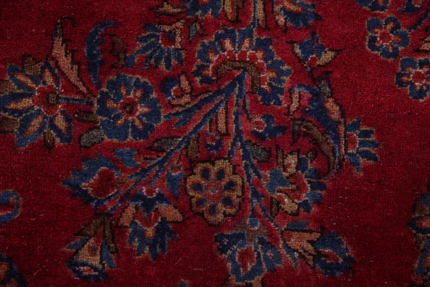 Antique Vegetable Dye Sarouk Large Persian Rug 10x15