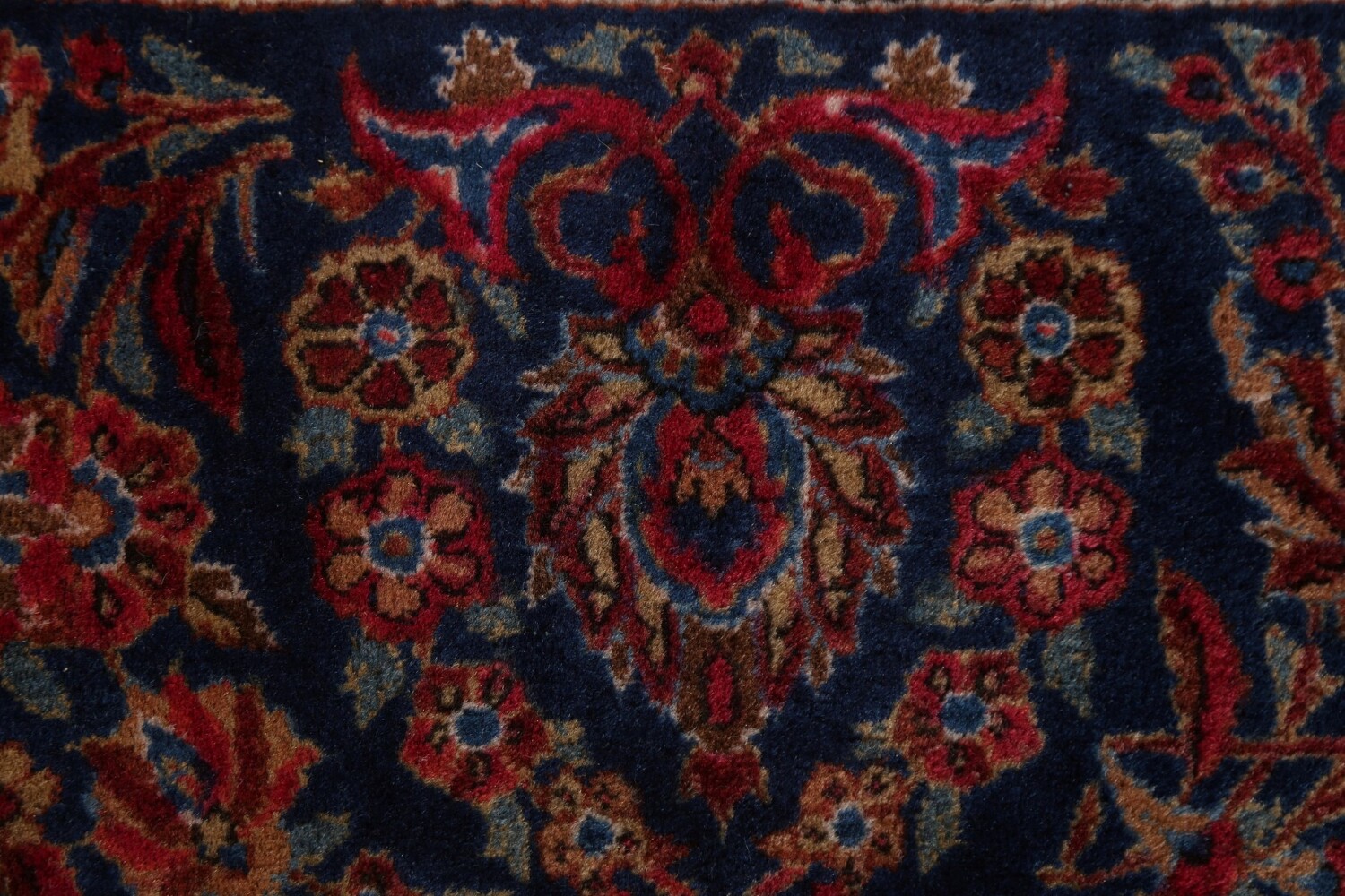 Antique Vegetable Dye Sarouk Large Persian Rug 10x15