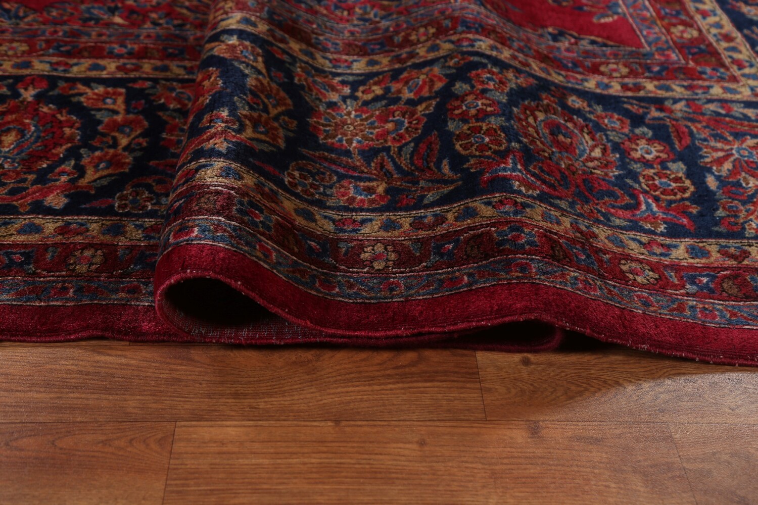 Antique Vegetable Dye Sarouk Large Persian Rug 10x15