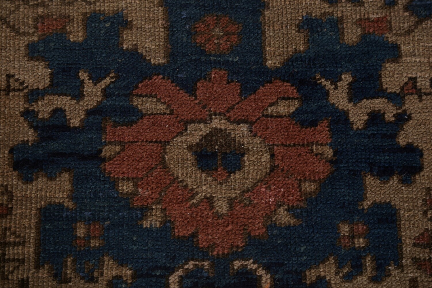 Pre-1900 Antique Vegetable Dye Heriz Bakhshayesh Persian Rug 11x14