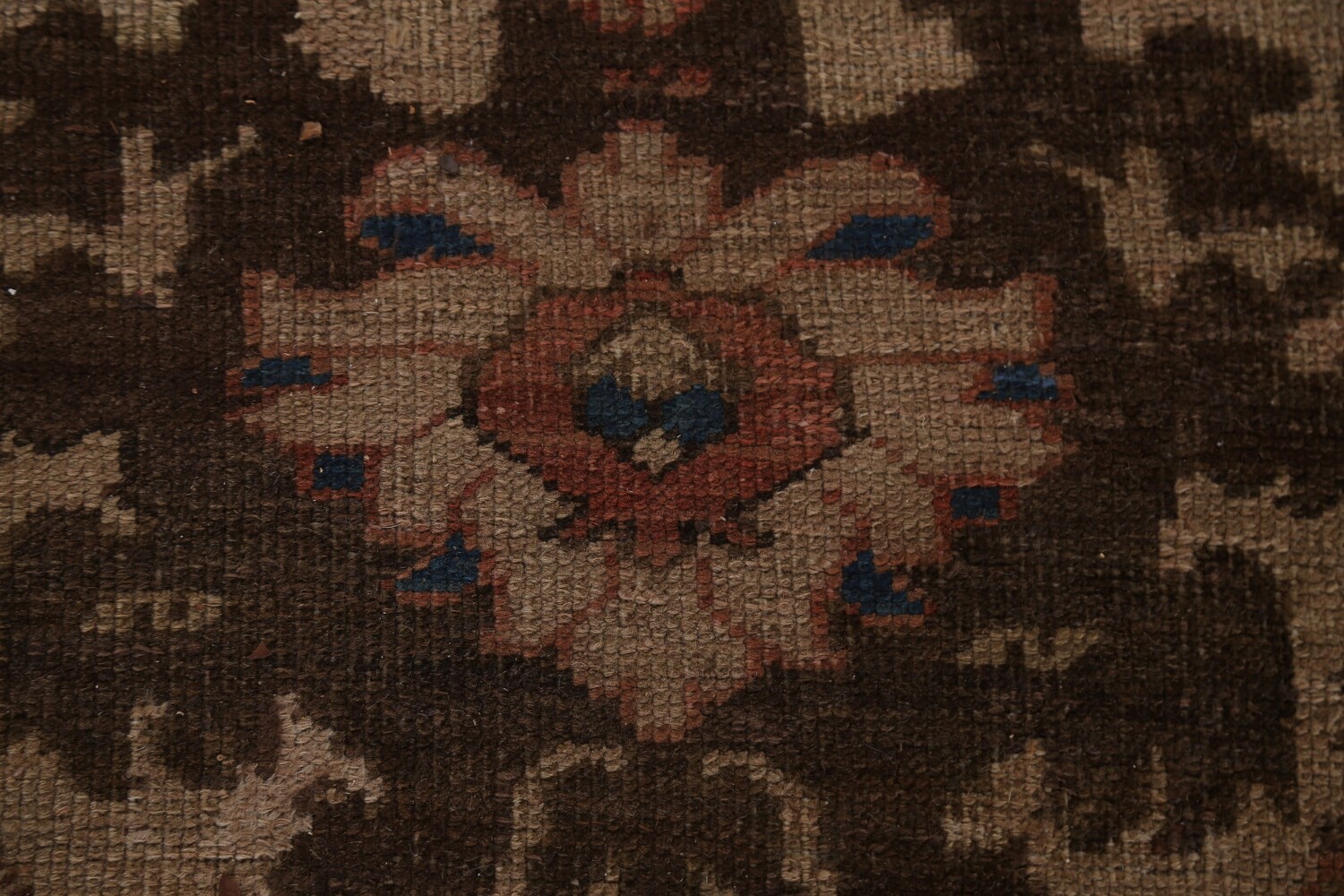Pre-1900 Antique Vegetable Dye Heriz Bakhshayesh Persian Rug 11x14