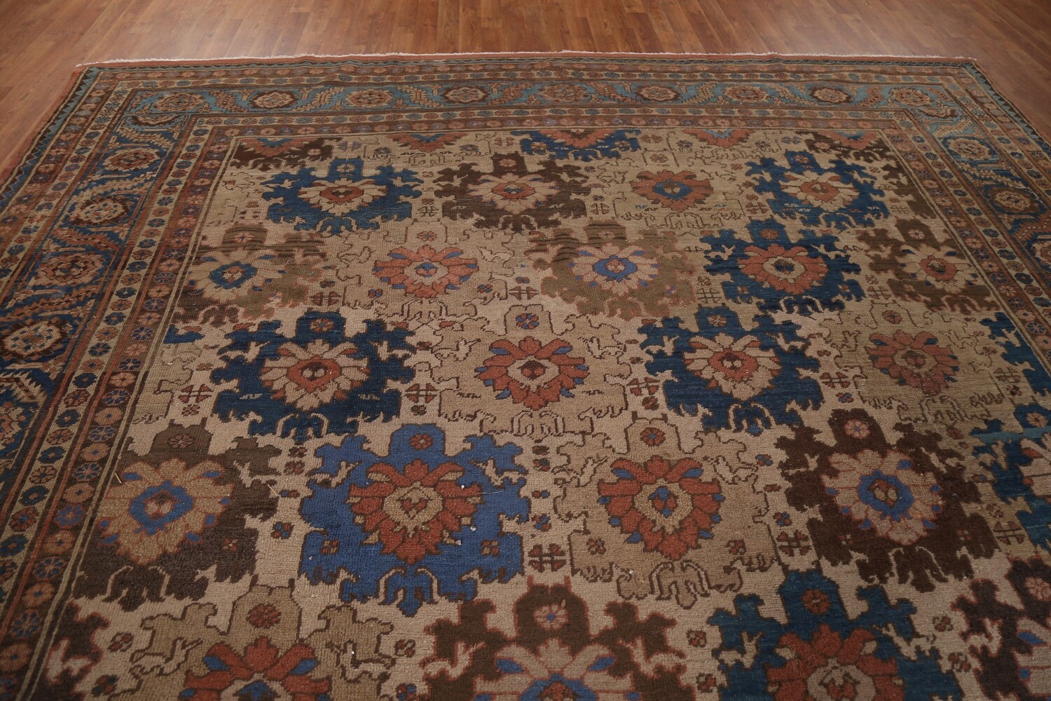 Pre-1900 Antique Vegetable Dye Heriz Bakhshayesh Persian Rug 11x14
