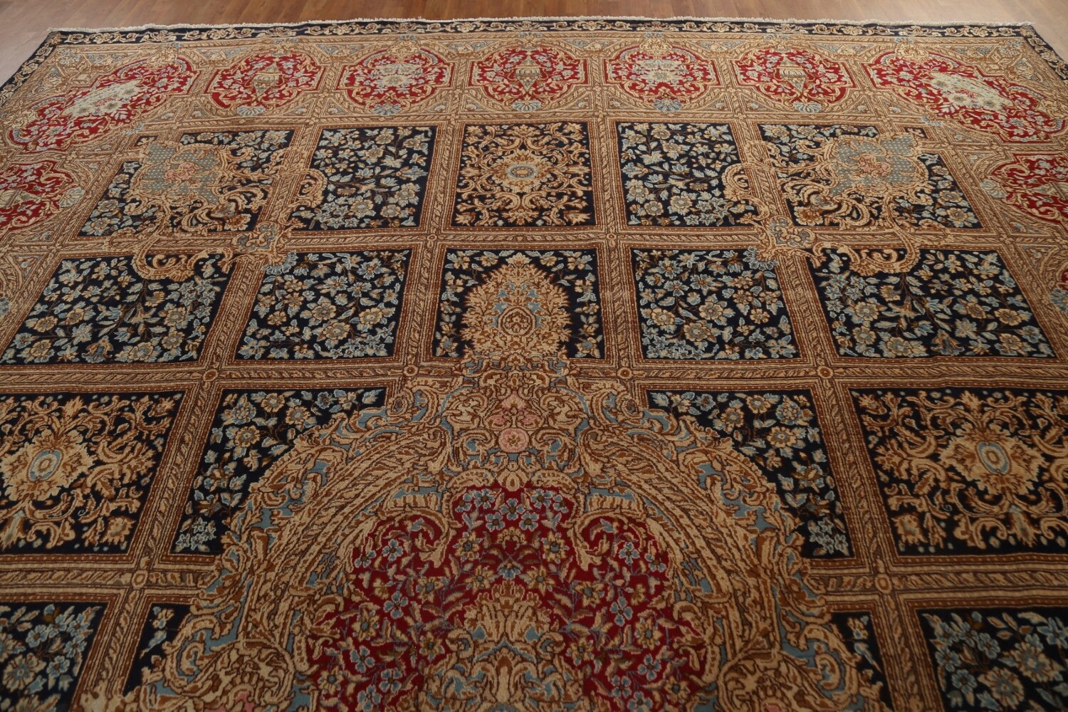 Vegetable Dye Antique Kerman Large Persian Rug 13x16