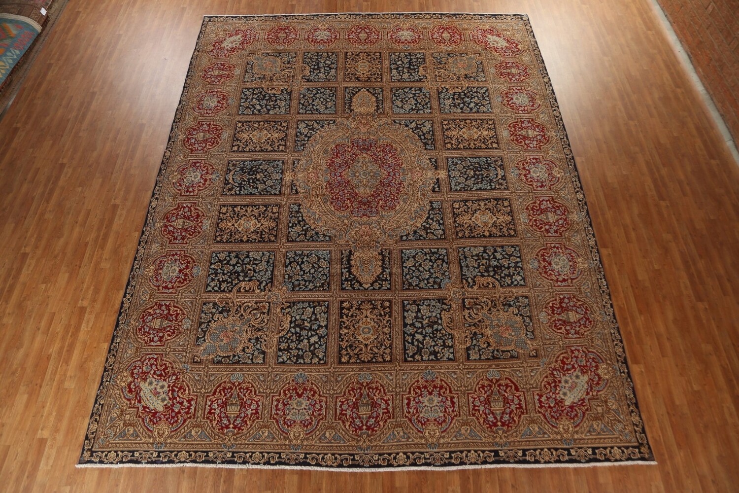 Vegetable Dye Antique Kerman Large Persian Rug 13x16
