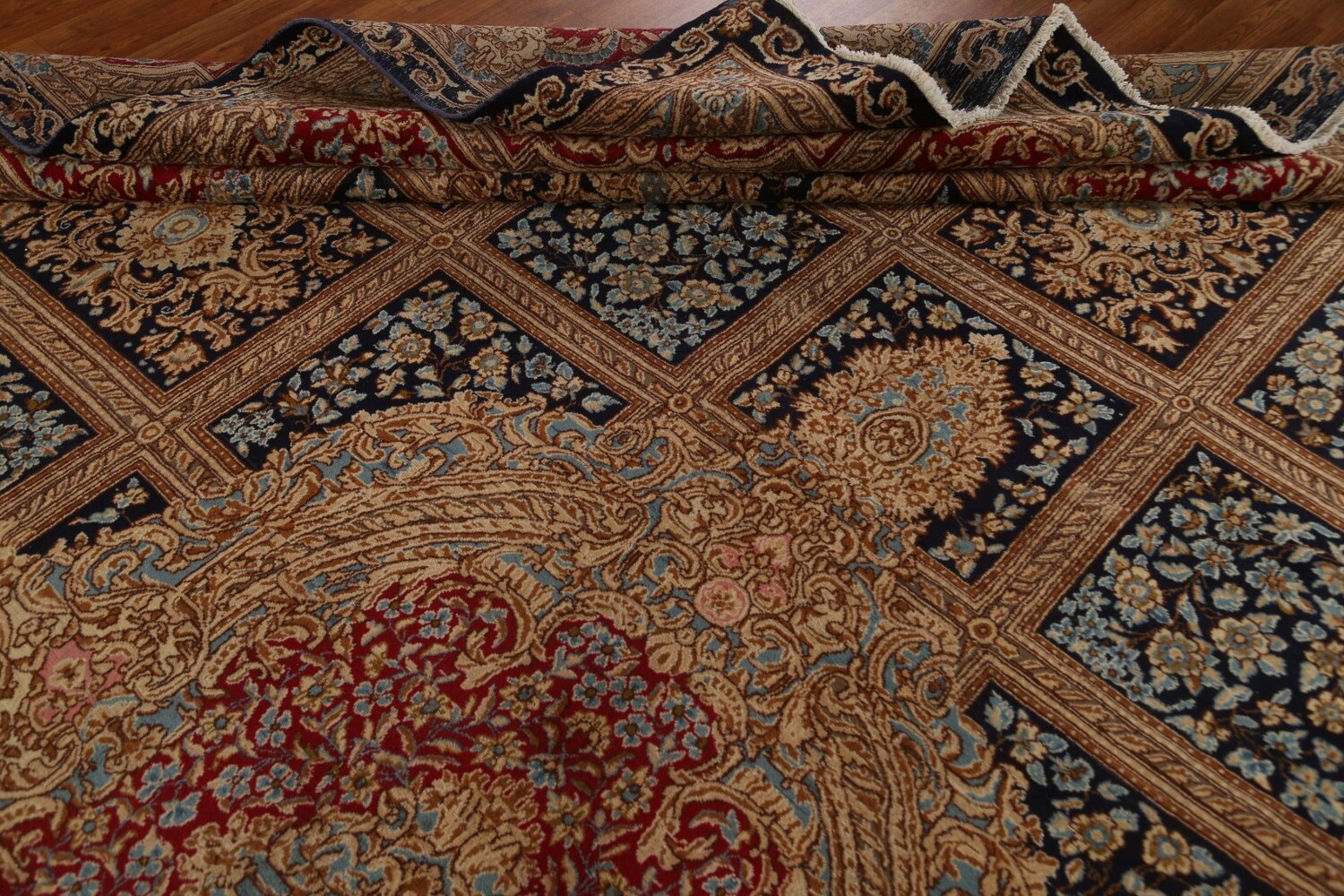 Vegetable Dye Antique Kerman Large Persian Rug 13x16