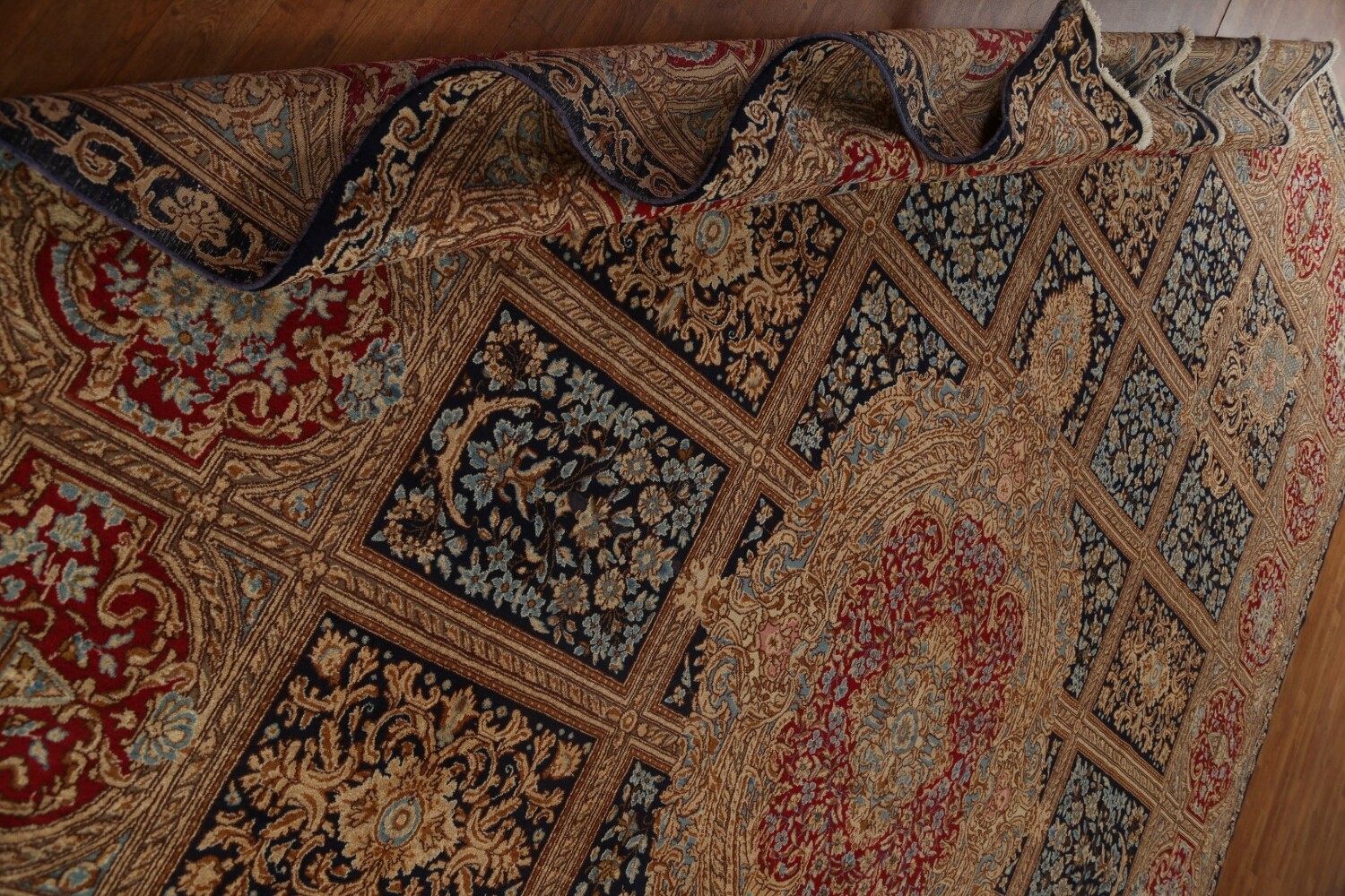 Vegetable Dye Antique Kerman Large Persian Rug 13x16