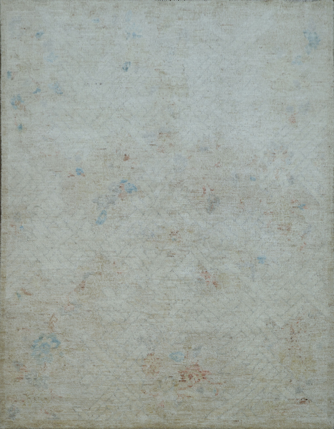 Muted Oushak Oriental Area Rug 4x5