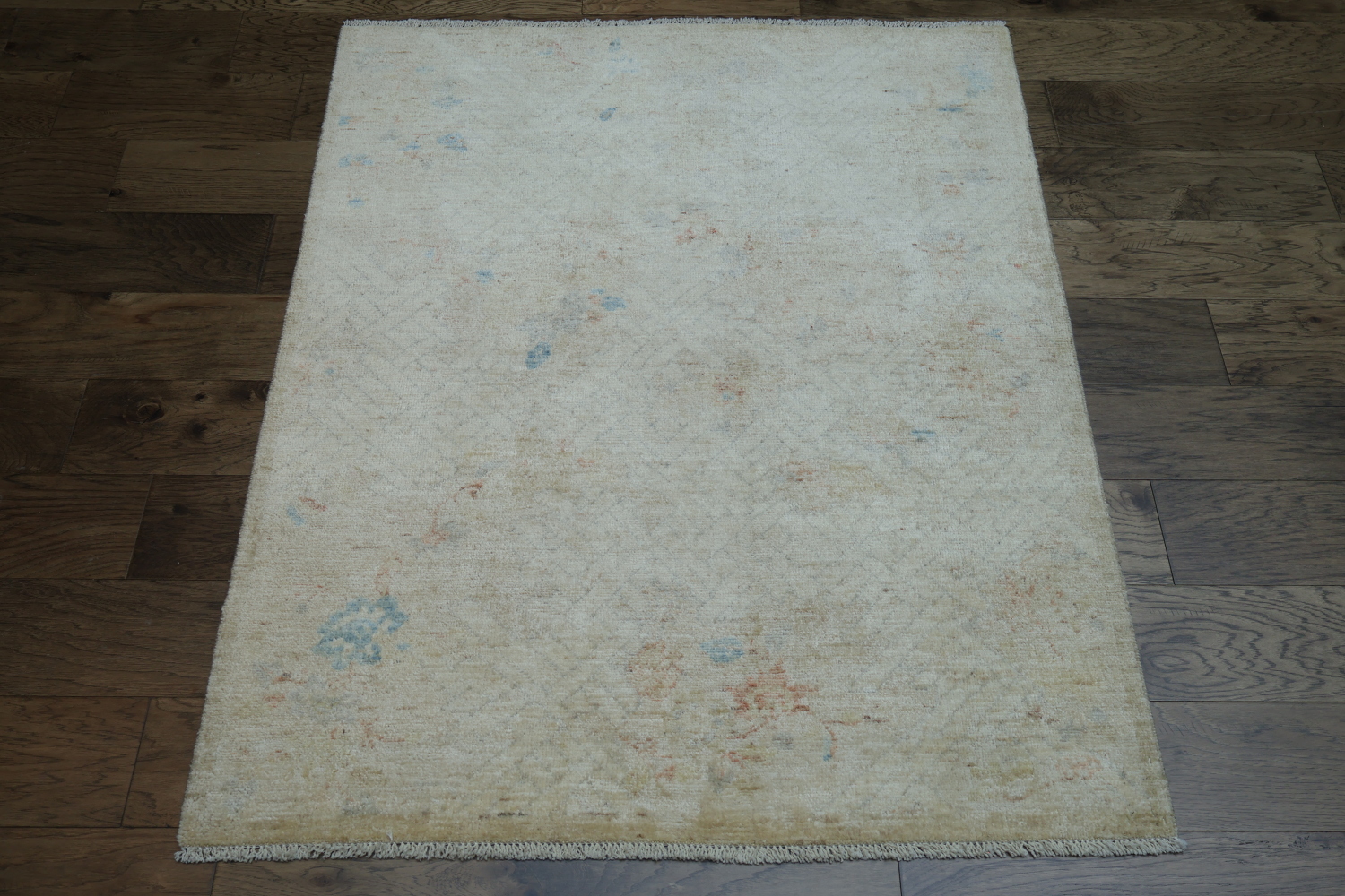 Geometric Art Deco Oriental Area Rug 4x5