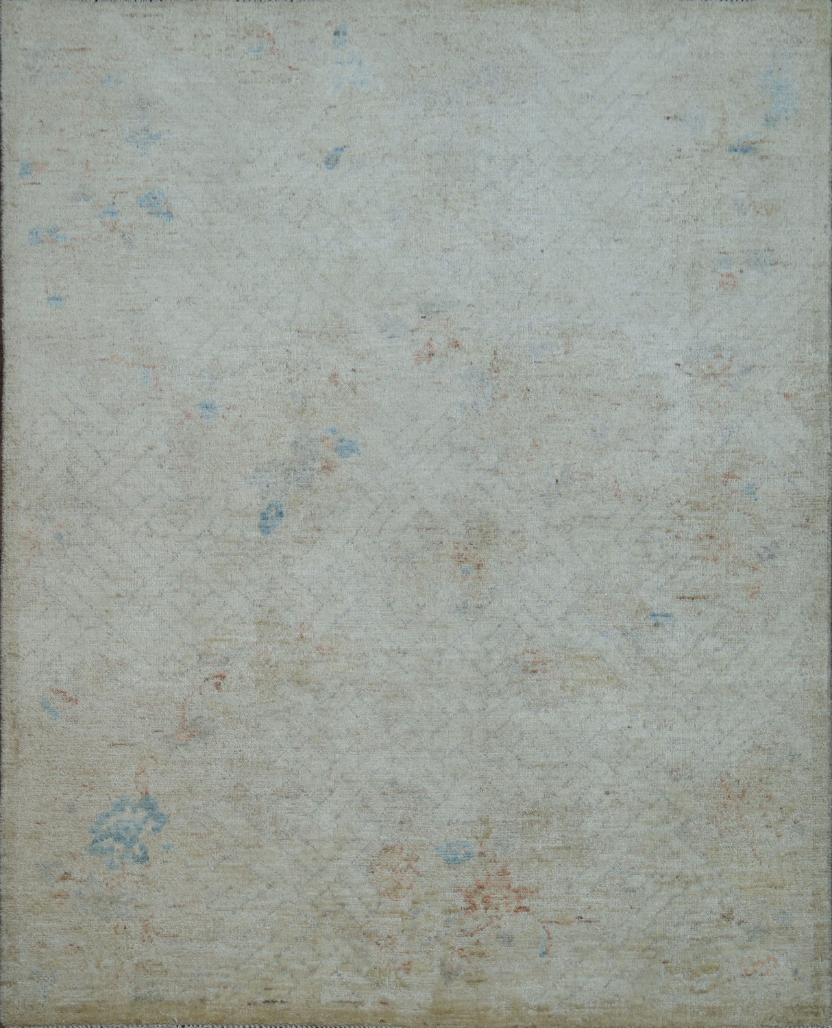 Geometric Art Deco Oriental Area Rug 4x5