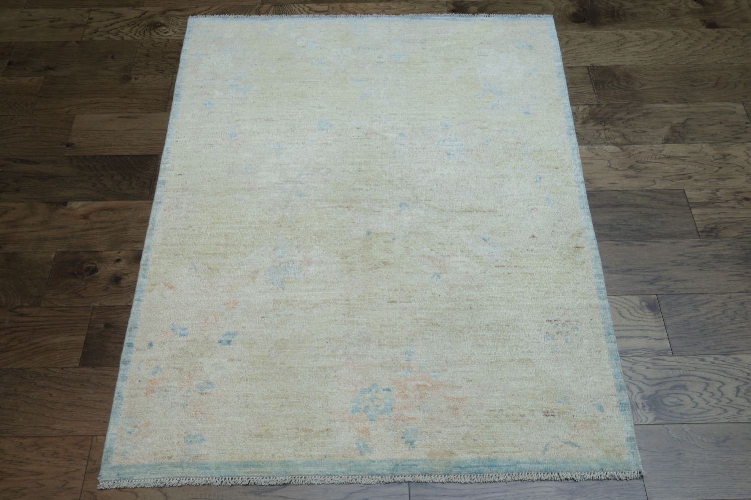 Muted Geometric Art Deco Oriental Area Rug 4x5