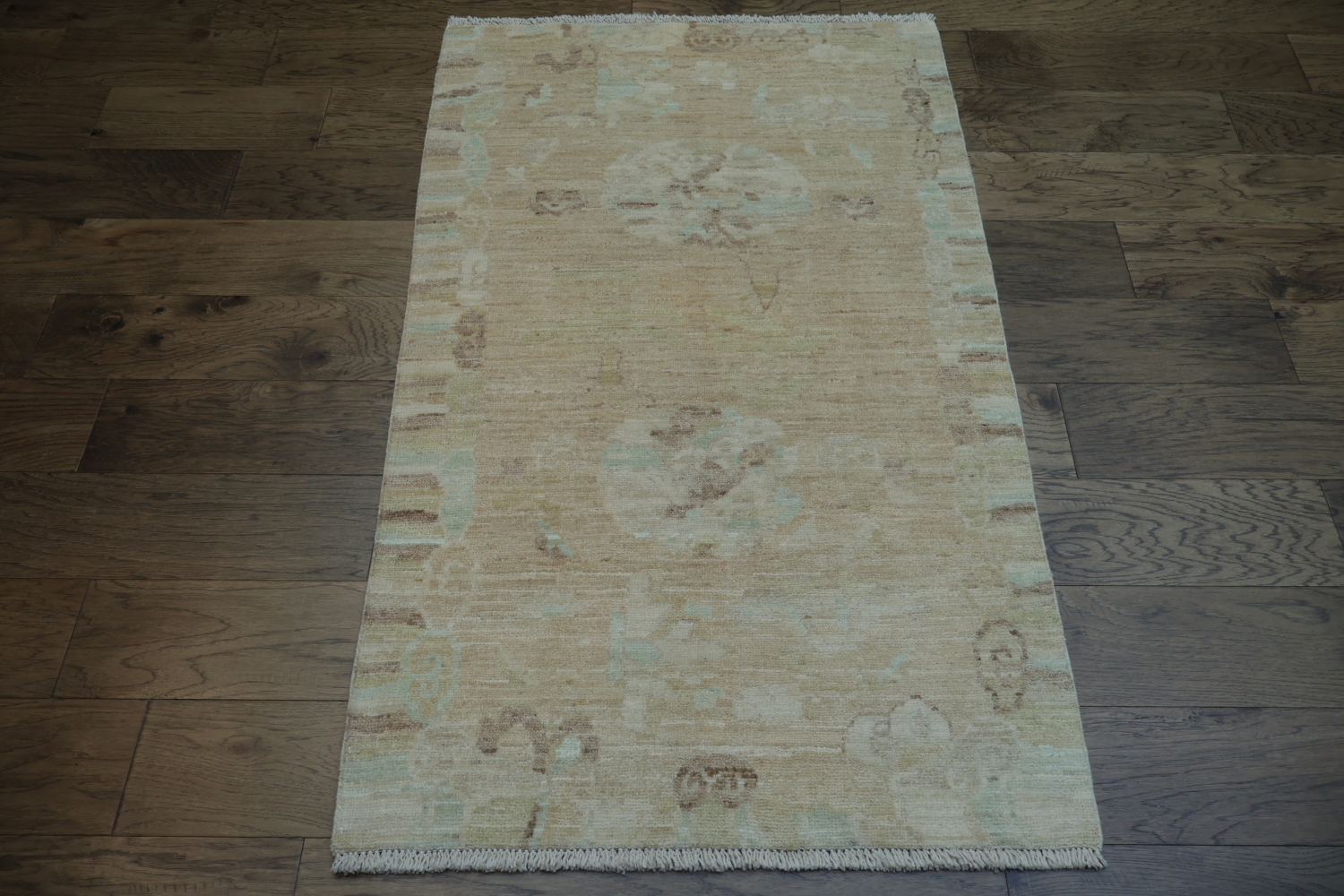 Muted Oushak Turkish Area Rug 3x5