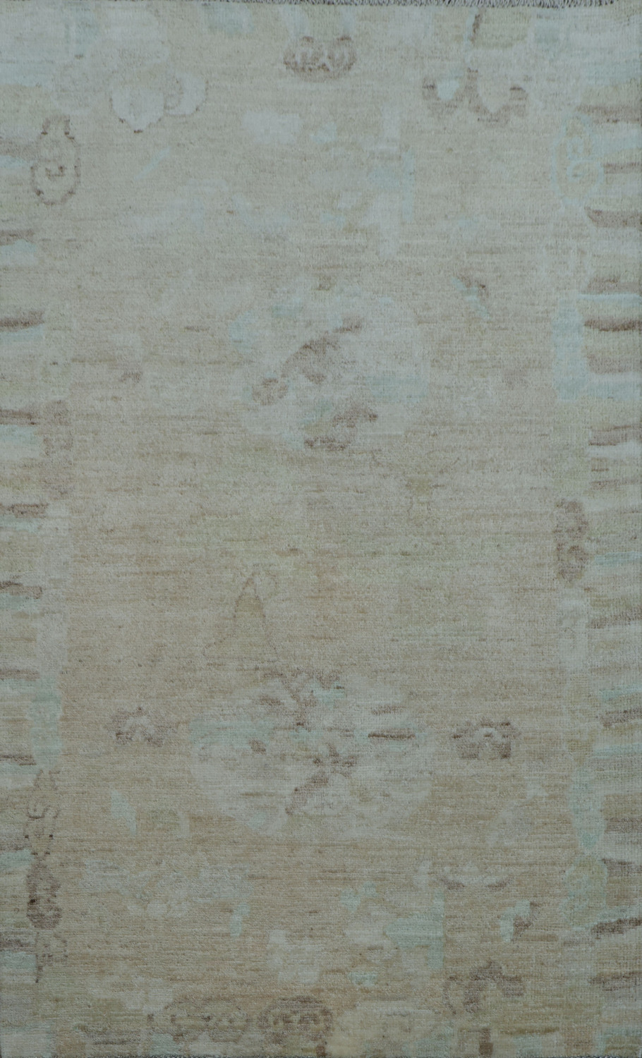 Muted Oushak Turkish Area Rug 3x5