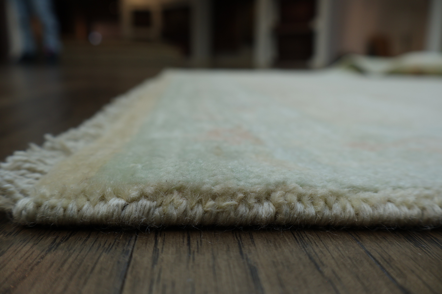 Muted Art Deco Oriental Area Rug 4x5
