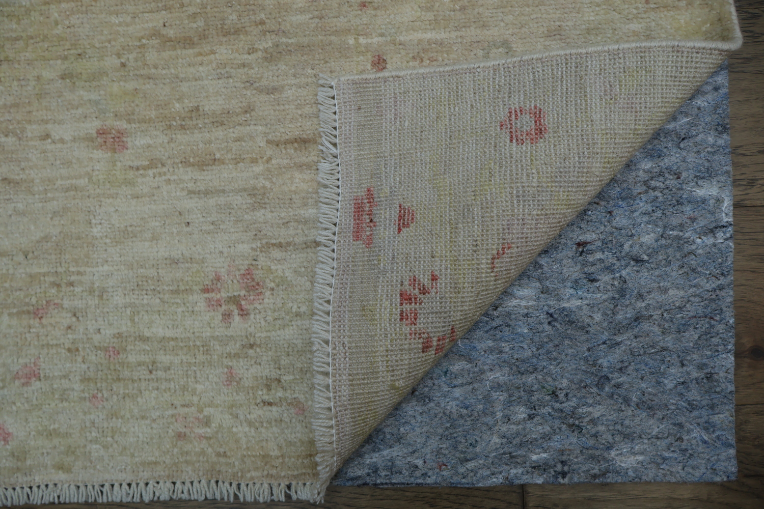 Hand-Knotted Oushak Turkish Area Rug 4x5