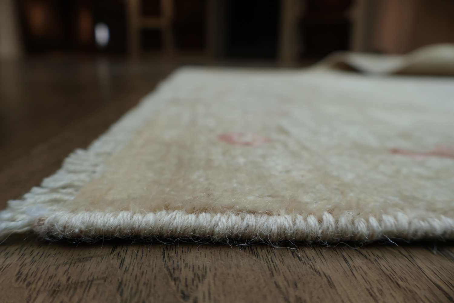 Hand-Knotted Oushak Turkish Area Rug 4x5