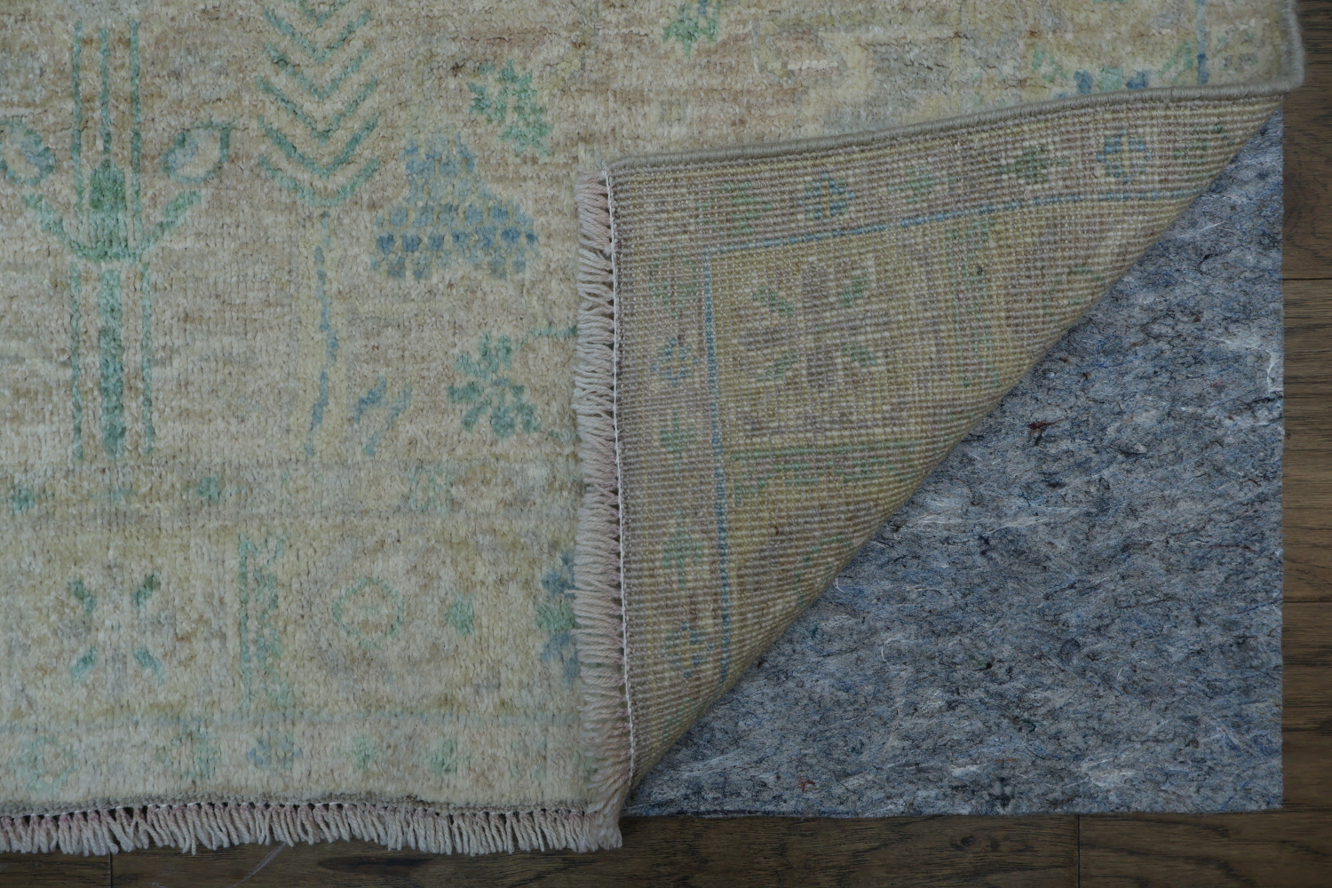 Vegetable Dye Oushak Turkish Area Rug 4x5