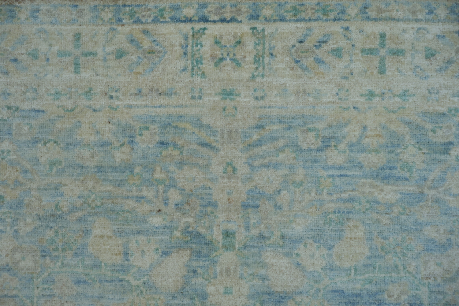 Vegetable Dye Oushak Turkish Area Rug 4x5