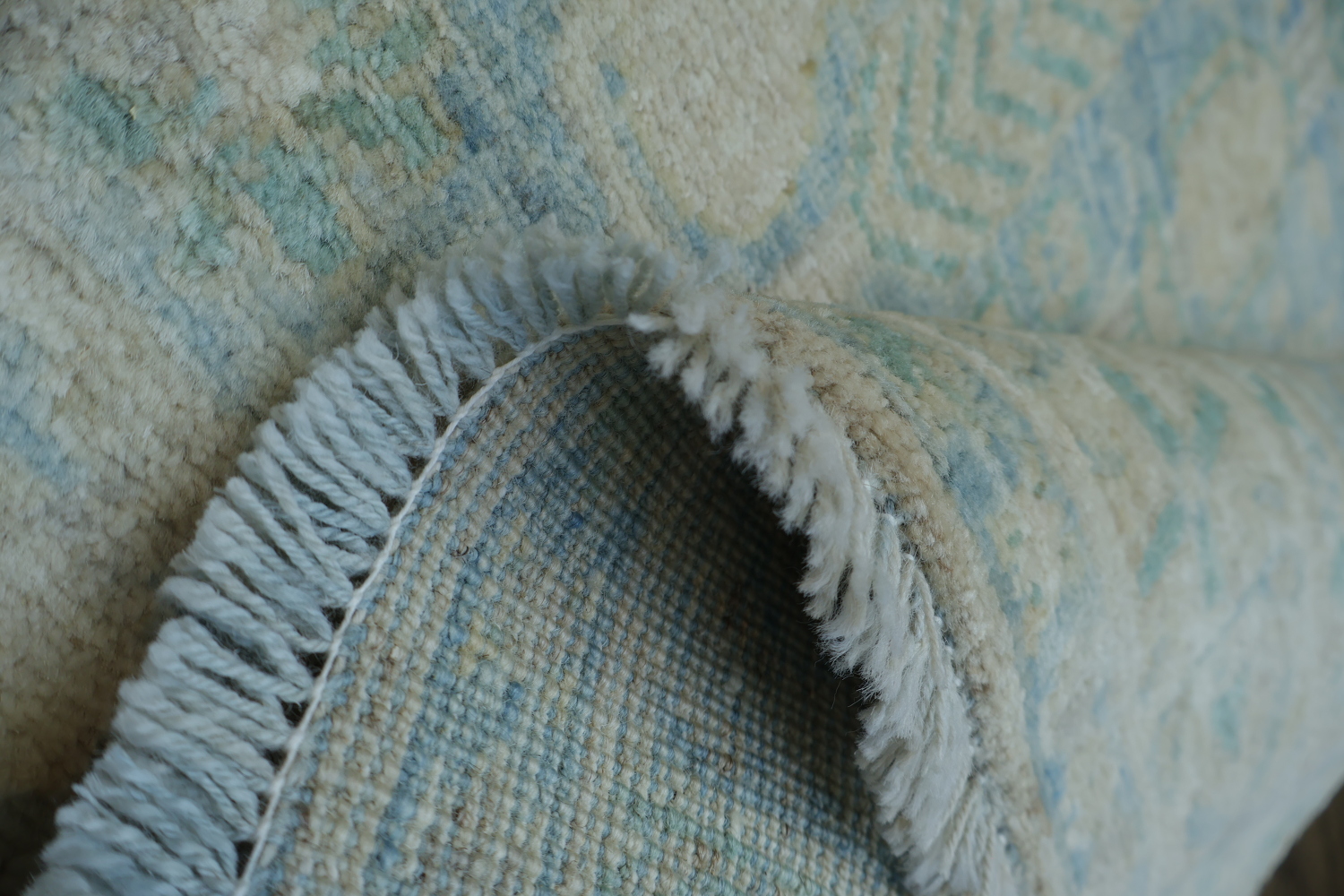 Vegetable Dye Oushak Turkish Area Rug 4x5