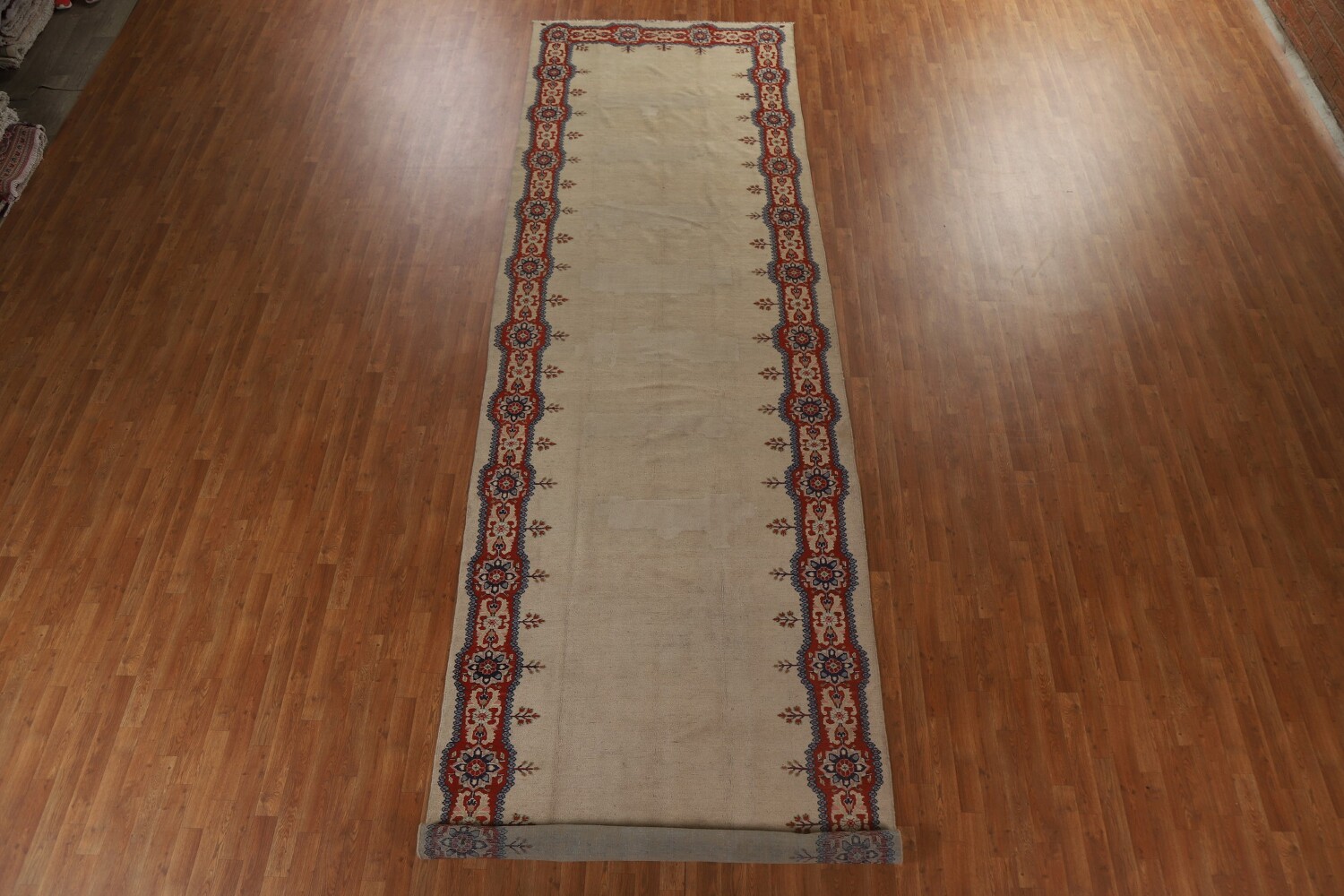 Pre-1900 Antique Vegetable Dye Sultanabad Persian Rug 5x20