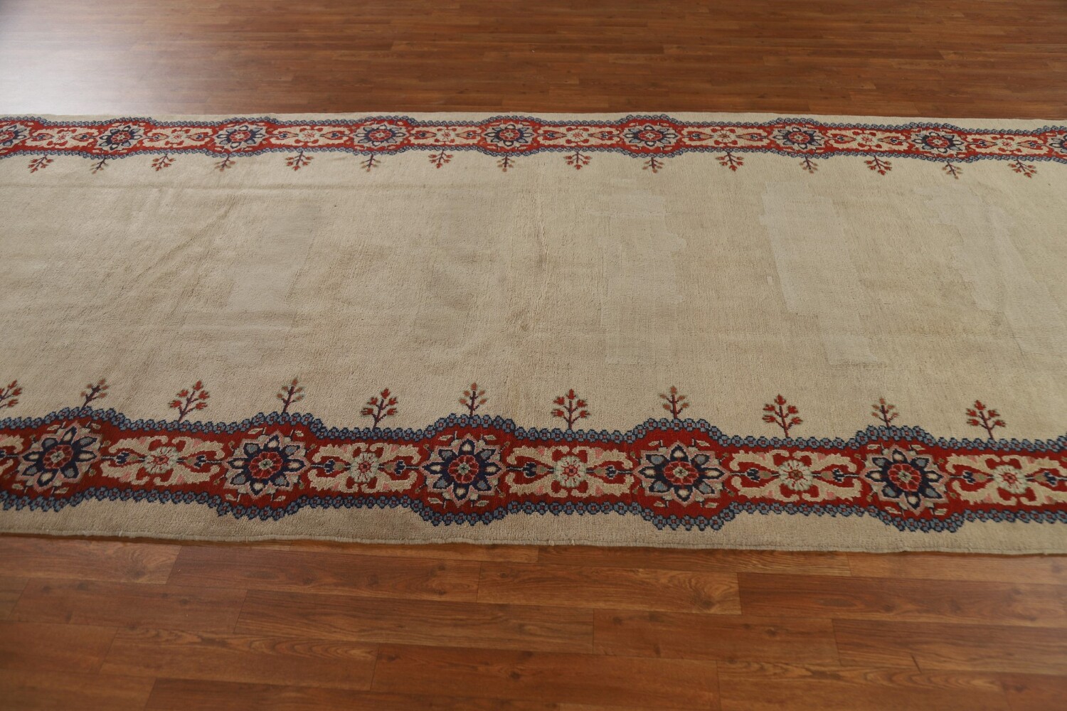 Pre-1900 Antique Vegetable Dye Sultanabad Persian Rug 5x20