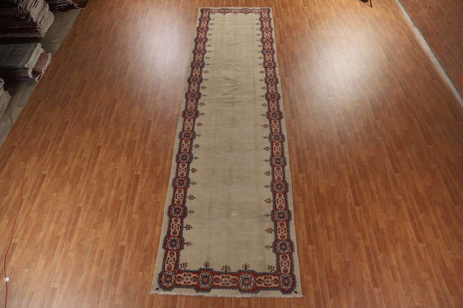 Pre-1900 Antique Vegetable Dye Sultanabad Persian Rug 5x20