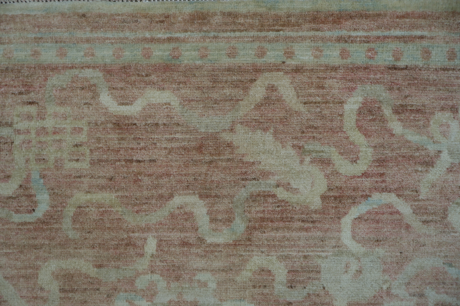 Vegetable Dye Art Deco Oriental Area Rug 4x5