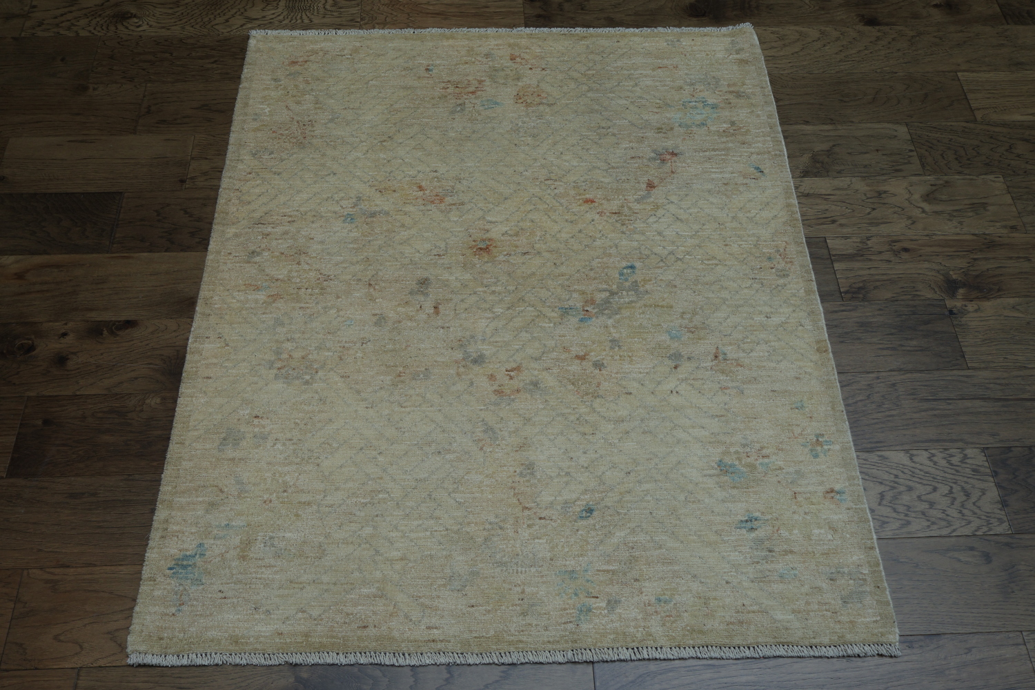 Vegetable Dye Oushak Oriental Area Rug 4x5