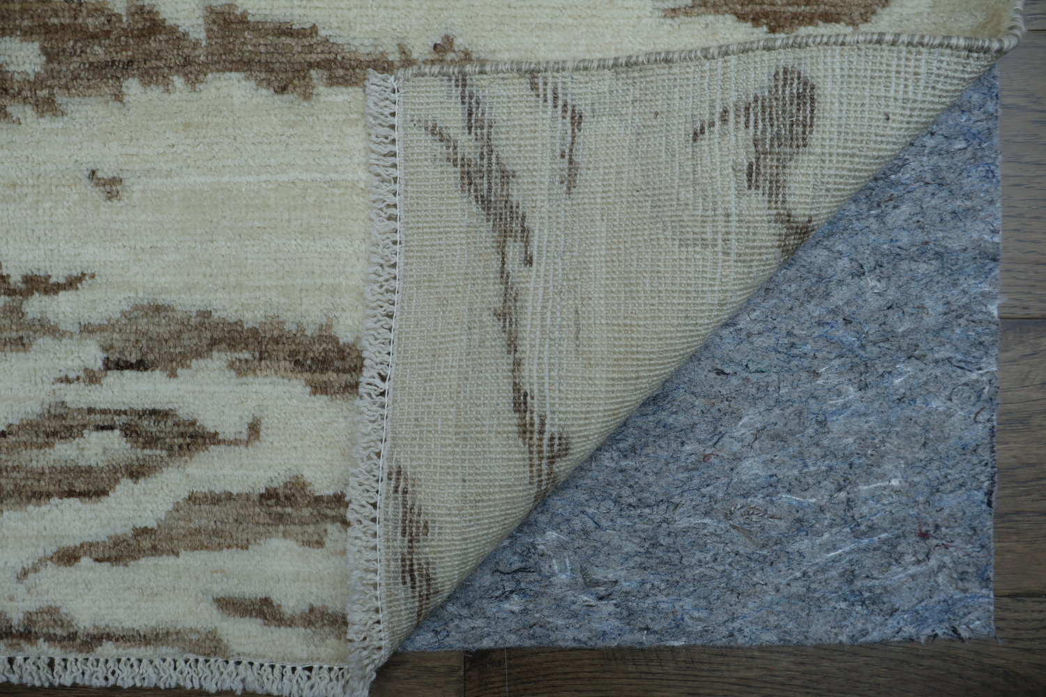 Vegetable Dye Abstract Turkish Area Rug 4x5
