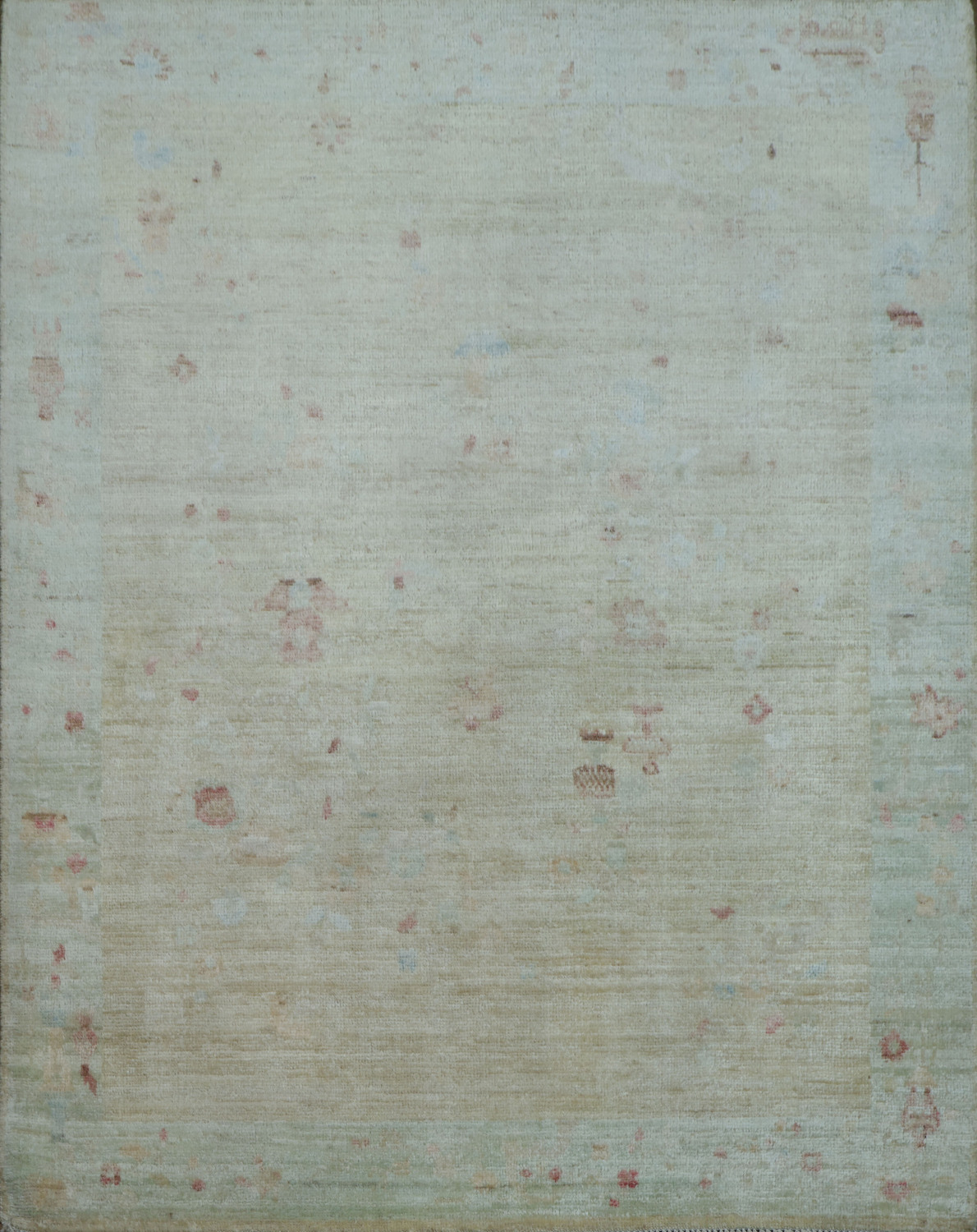 Vegetable Dye Art Deco Oriental Area Rug 4x5