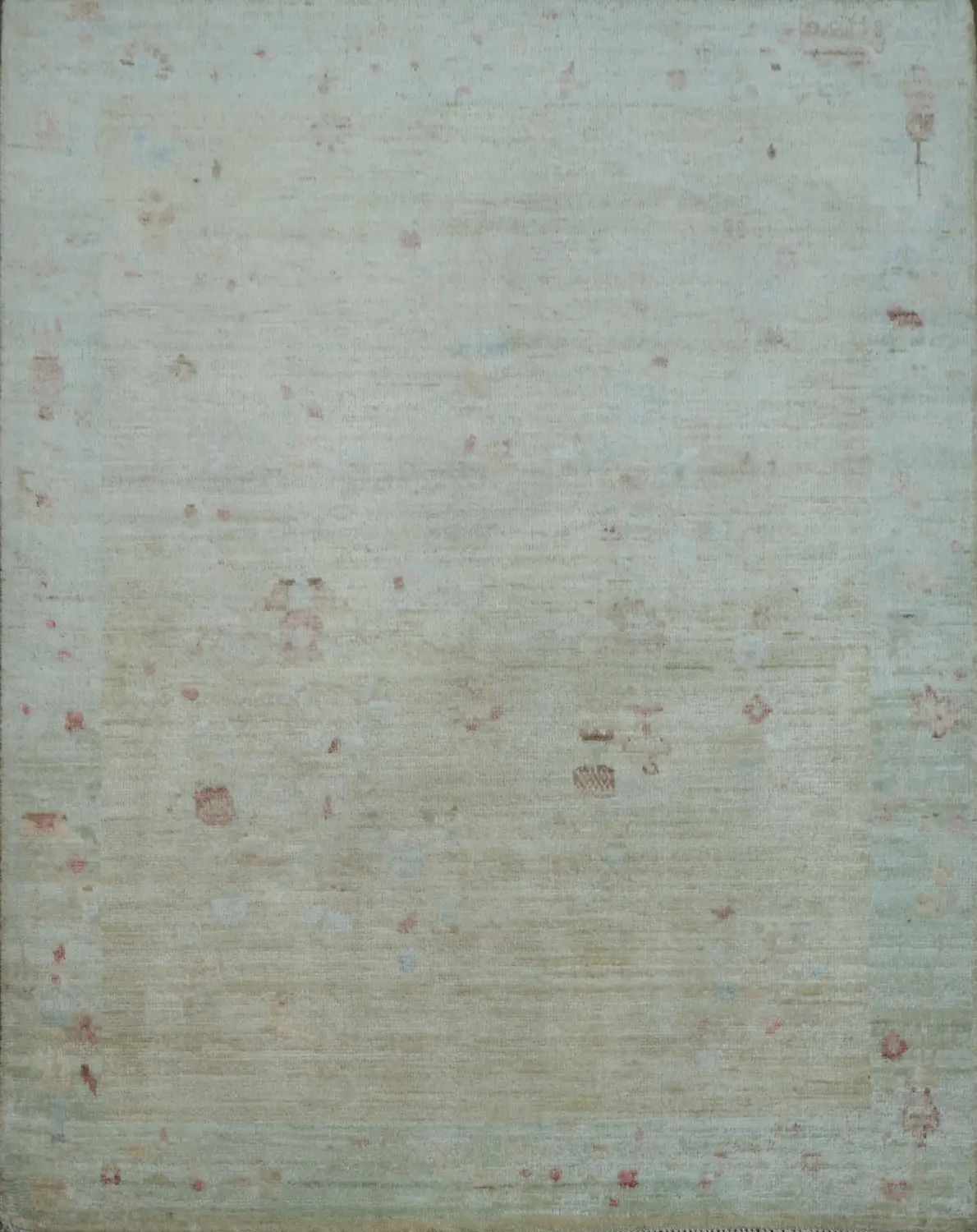 Vegetable Dye Art Deco Oriental Area Rug 4x5