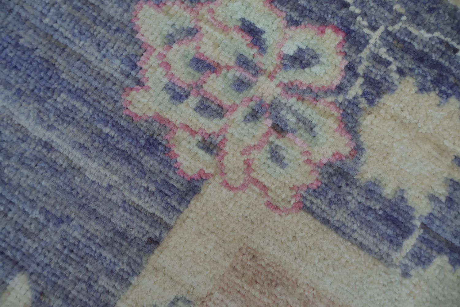 Vegetable Dye Art Deco Oriental Area Rug 5x7