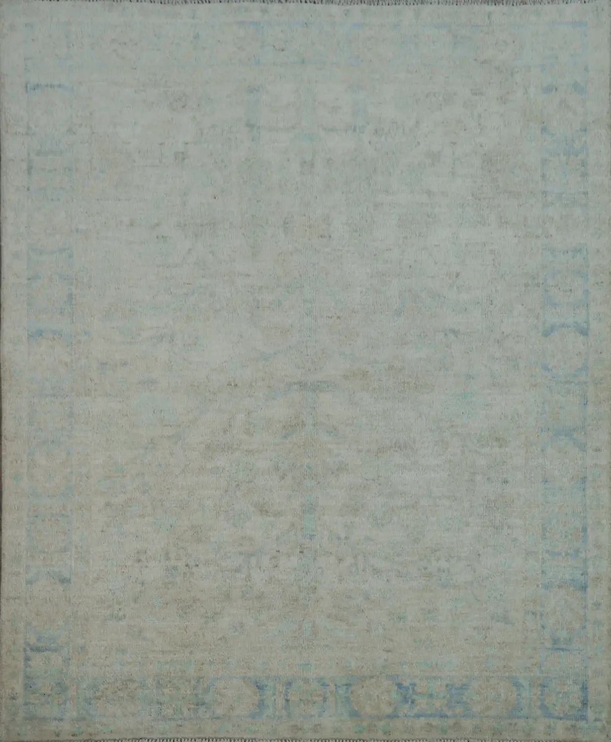 Vegetable Dye Art Deco Oriental Area Rug 4x5