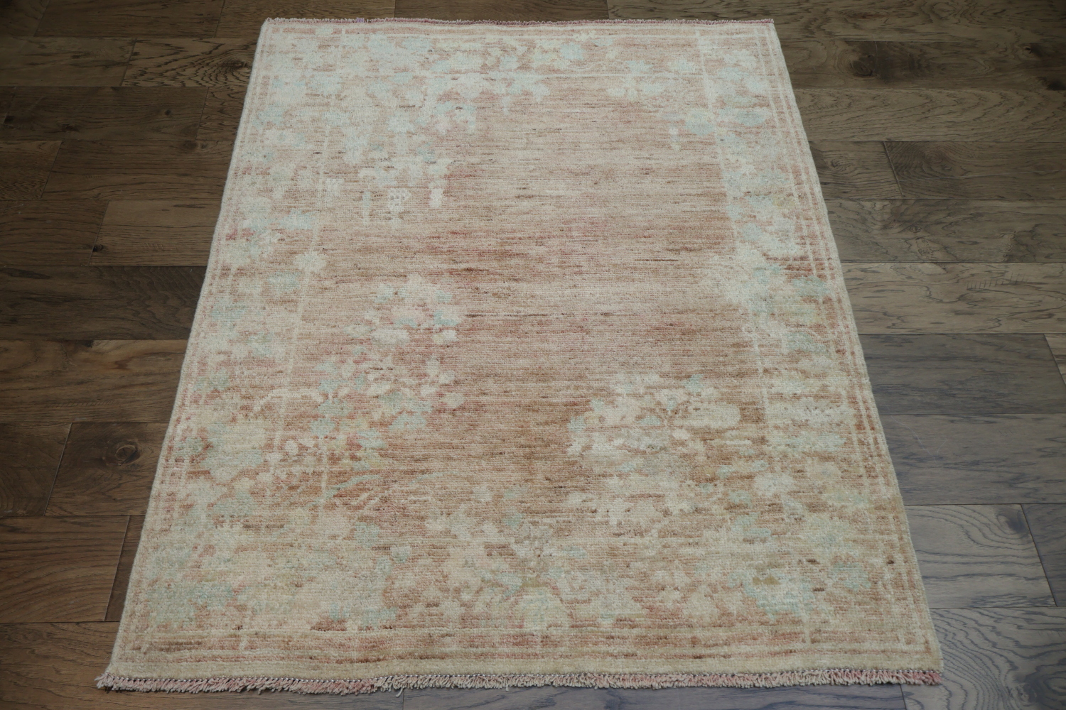 Vegetable Dye Art Deco Oriental Area Rug 4x5